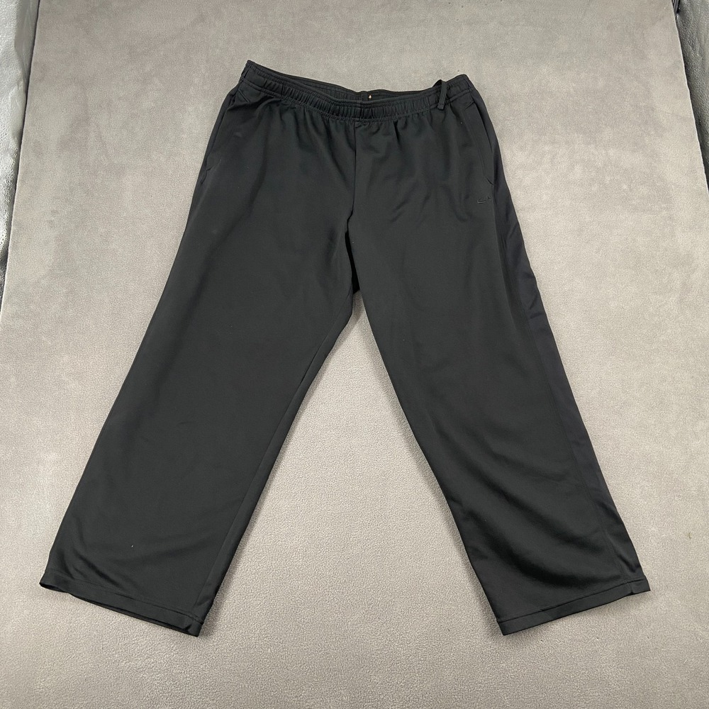 C9 By Champion Track Pants Men XL Black Straight Leg Drawstring Athletic Running